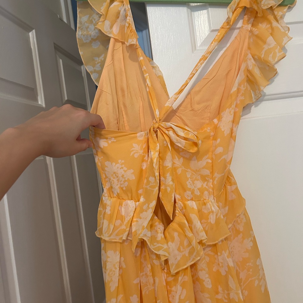 Abercrombie Flutter Sleeve maxi dress, size s - Picture 6 of 9
